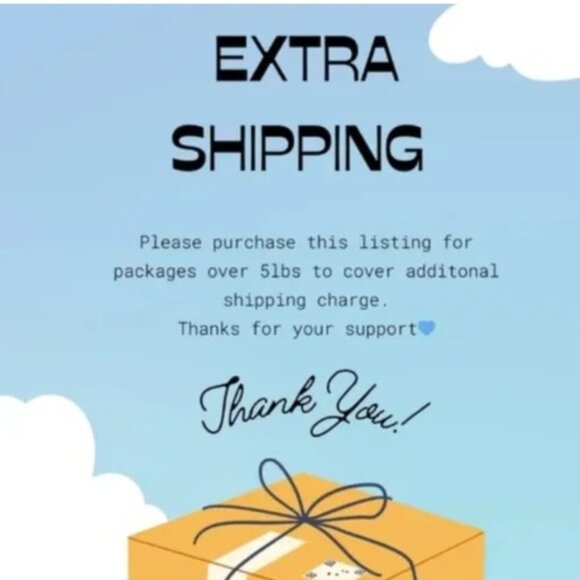 Extra Shipping Label * Over 5 lbs * Please add this listing for a second box - Picture 3 of 4